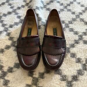 Vintage Cole Haan Kiltie Loafers‎ Men’s 8.5 D Burgundy Leather Old Money Style